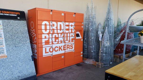 Order pickup lockers