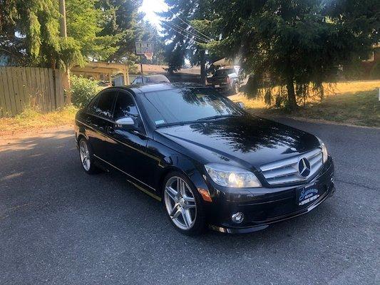 3 Passenger Black on Black C350.