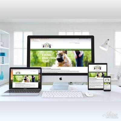 Laine Designs created Our Dog House's Website