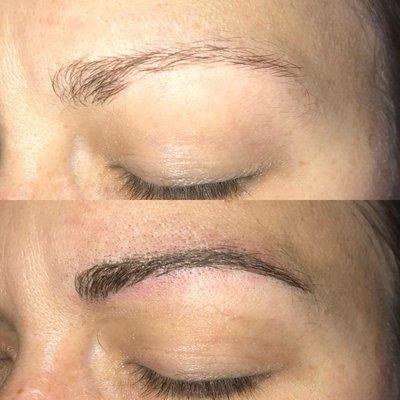 Microblading Before and After.