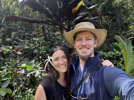 Dr. David Campbell and his wife Allison on their honeymoon in Kauai, Hawaii.