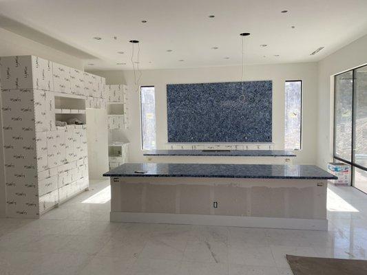 One of a kind granite install