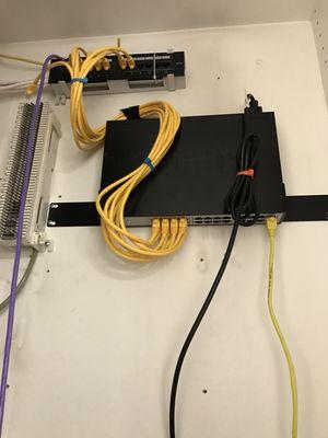 Network Patch Panel and Switch at a local doctor's office