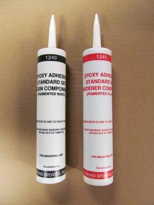 The E-Bond 1240/1241 Marker Adhesive is available in 20 oz. Tube Kits, 2 Gallon Kits & 10 Gallon Kits.