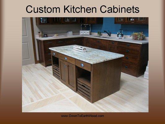 Custom Kitchen Cabinets by  DownToEarthWood.com