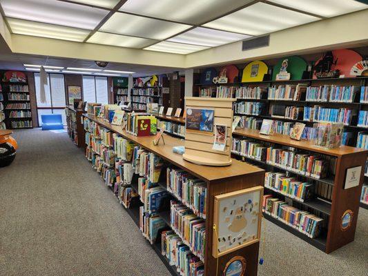 The children's collection on the first floor.