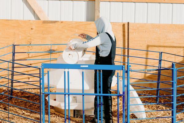 Sydell, Inc. equipment made for small farming goats and sheep