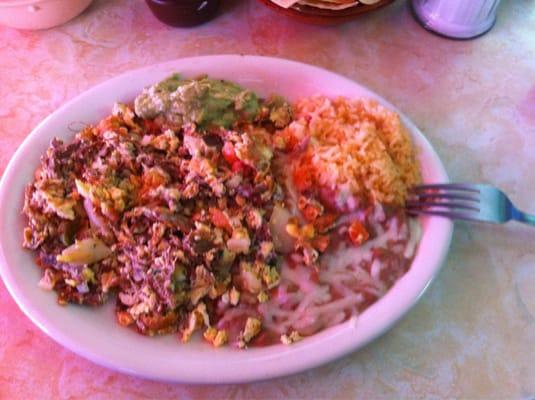 Machaca plate! Yummy