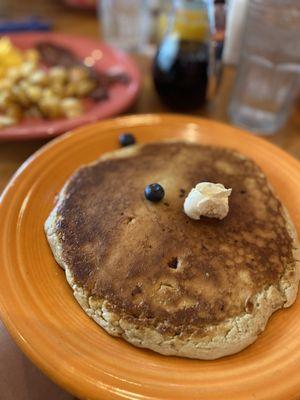 Blueberry crunch pancake