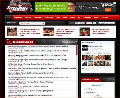 www.boxinginsider.com
Wordpress Development