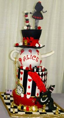 Cake entry in their Alice in Wonderland themed contest