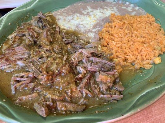 Pork chili verde.