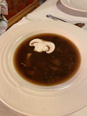 Mushroom soup.