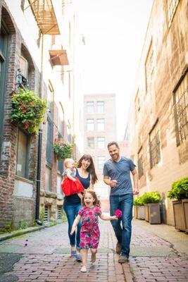 Pioneer Square Family Photography Session