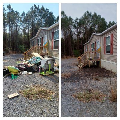 Debris removal job in sally sc