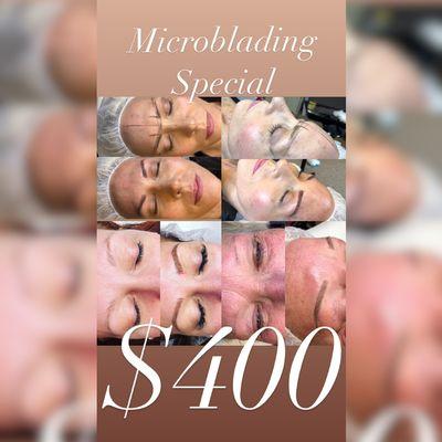 Microblading Special ends 10/3/2020, begins 8/22/2020.