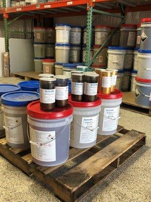 Concrete flooring epoxy kit