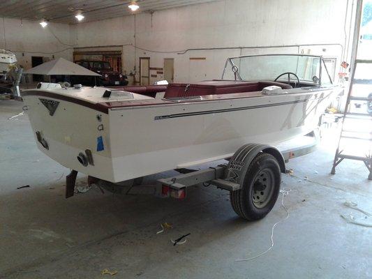 This boat is a classic Century Resorted that we just finished.