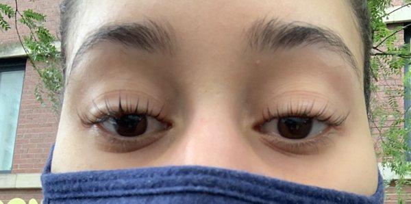 Lash lift and tint