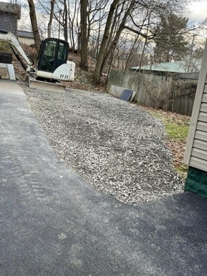 Gravel, landscaping, hauling, removal