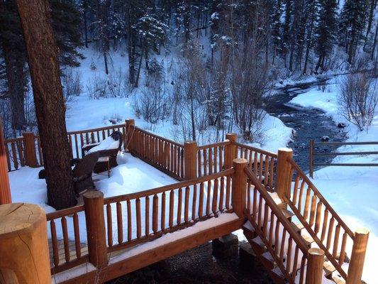 Back porch of the silverbrook