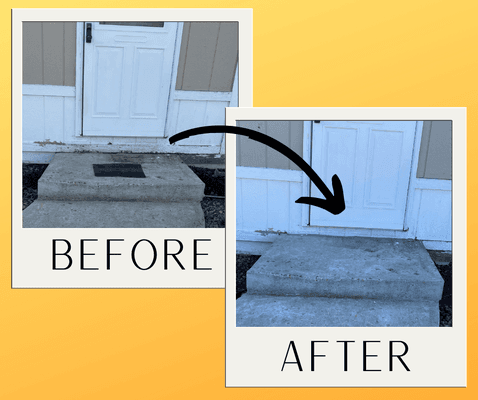 Is your concrete uneven?! We can fix it! Our expert crew installed PolyLevel to lift and stabilize this customers stoop.