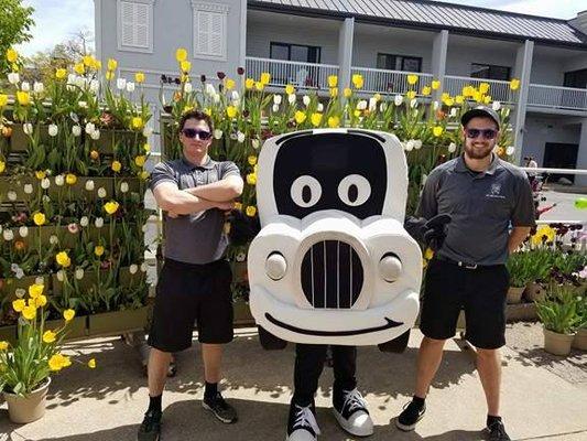 Truckie and our movers spent some time at Tulip Time's Kinder Parade!