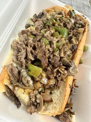 Philly steak sandwich.