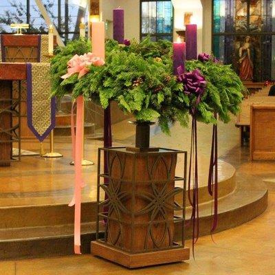 The Parish Advent wreath.