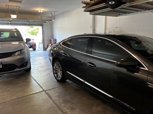 We tinted both of these vehicles for a great customer of ours. Install was done in just a few hours. Right in their own garage.