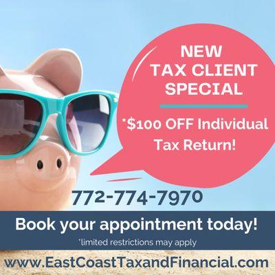 New Tax Client Special!