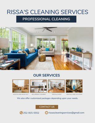 Rissas Cleaning And Personal Assistant Services