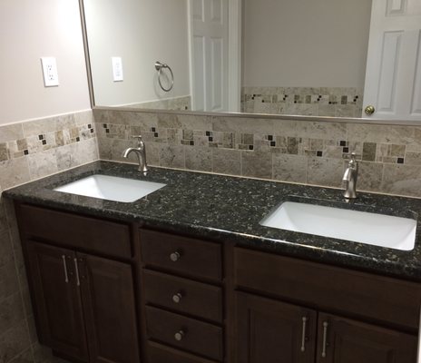 Dual sinks add functionality.