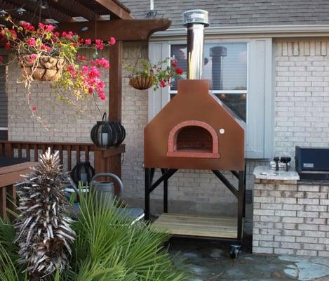 Copper Gable House on a Mobile Cart