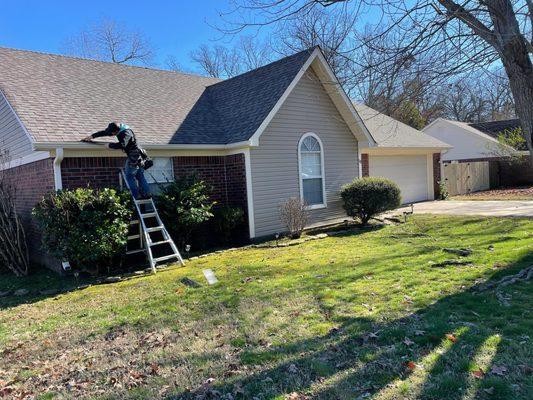 Ensuring gutters are level and water flows correctly is of utmost importance when installing.