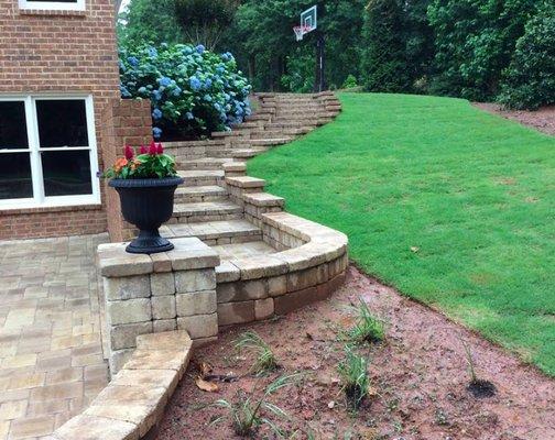 Landscaping work