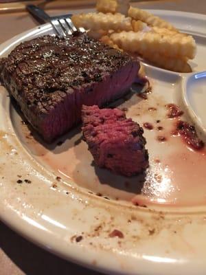 Earhart Steak-- all day, every Tuesday and Wednesday. Use a dining swipe + $7 dining dollars. This was cooked medium rare