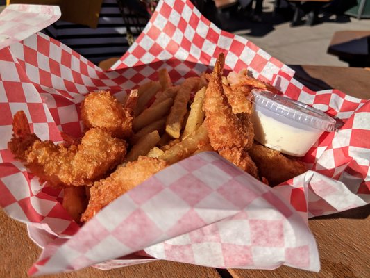 Chicken and fries