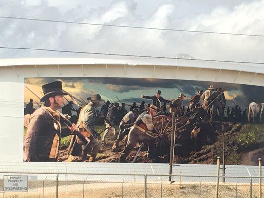 Beautiful #murals on the side of some of the tankers.  #art