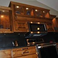 Knotty alder kitchen cabinets