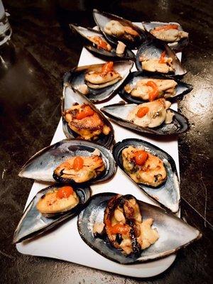 Baked Mussel appetizer