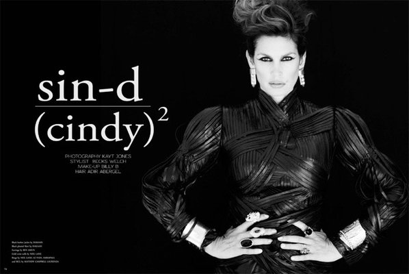 Cindy Crawford photo shoot