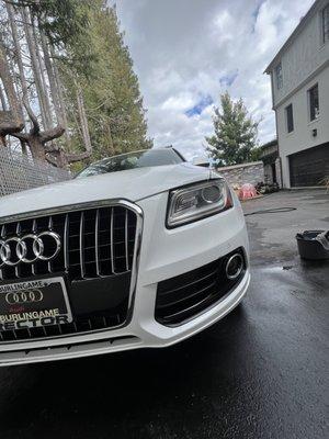 Audi Q3- exterior wash and wax+ interior detail