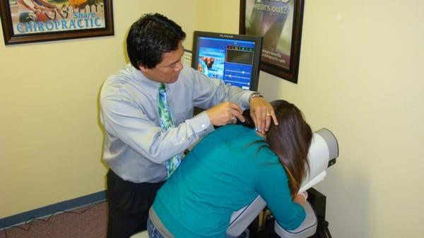 Adjustment at Arola Chiropractic & Acupuncture