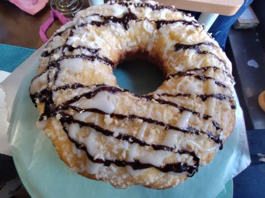 Coconut Chocolate drizzle Cake