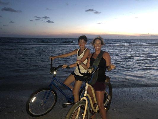 Bike at low tide. It's awesome!!