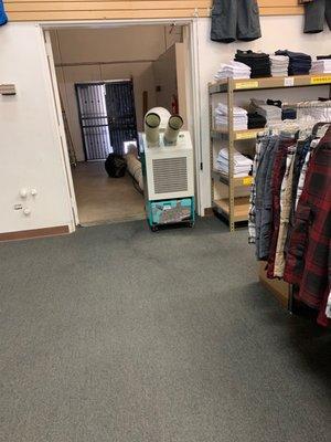 How they're cooling down the entire store.