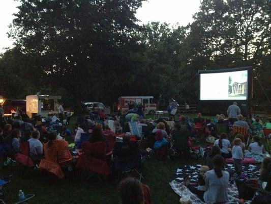 Summer Outdoor Movie series attracting over 250 each show.