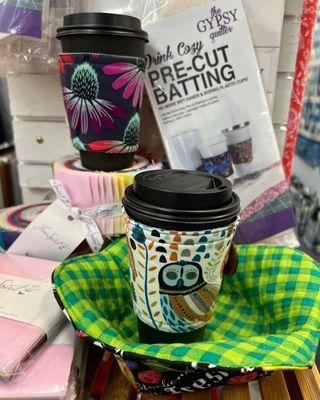 Precut batting for cup and bowl cozies!