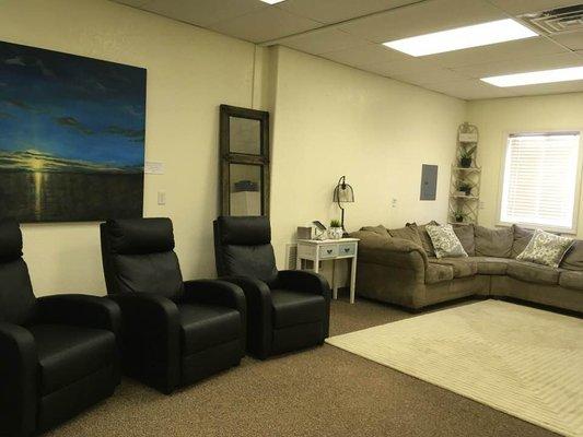 Our conference room is where community acupuncture, nutritional IV therapy and many natural health related classes takes place.